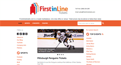 Desktop Screenshot of firstinlinetickets.com